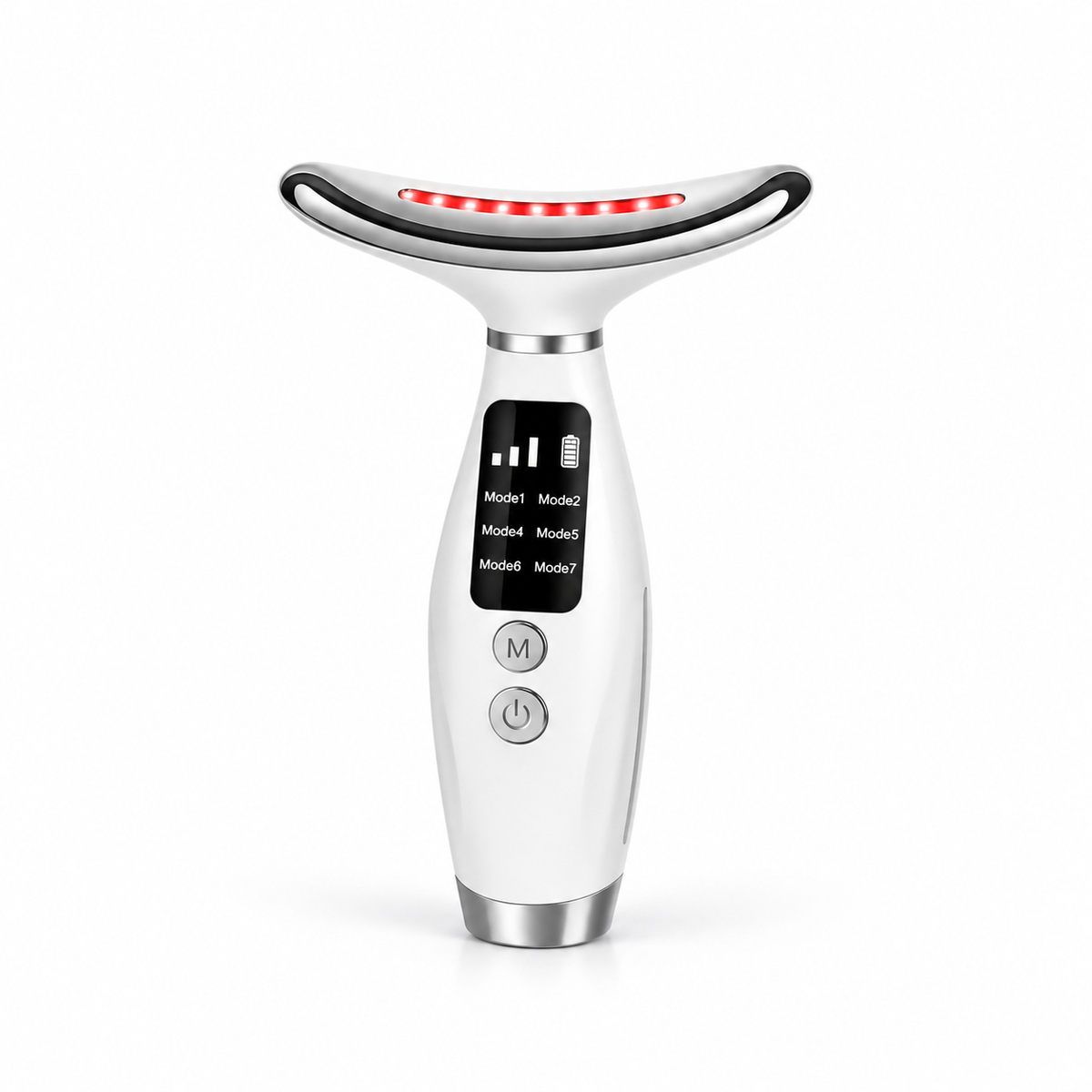 Face & Neck Wand with curved light head and handle controls