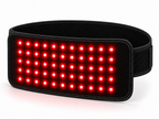 Compact Body Wrap curved into a loop, showing its illuminated red LED panel and fastening strap